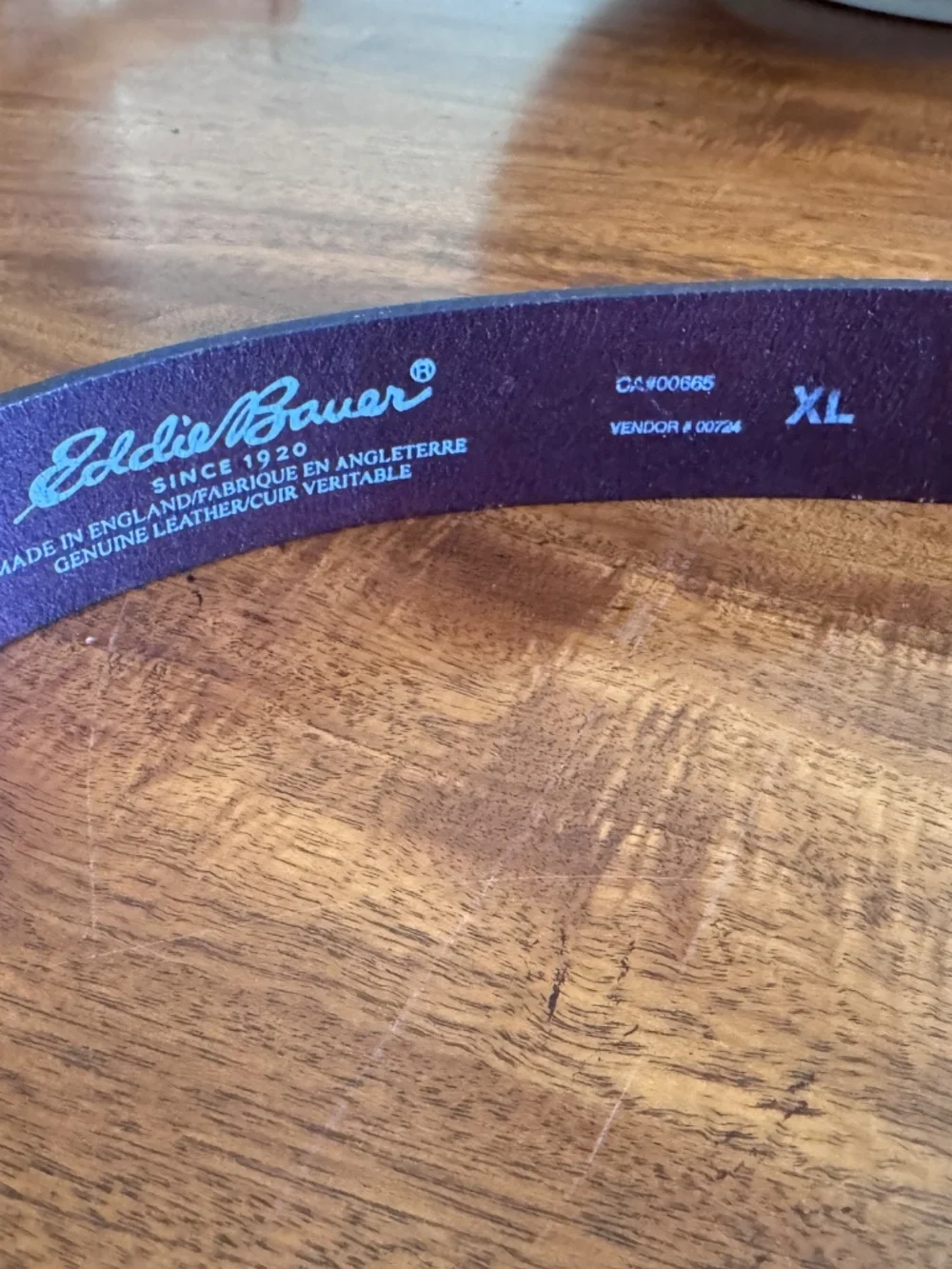 Eddie Bauer Brown leather belt